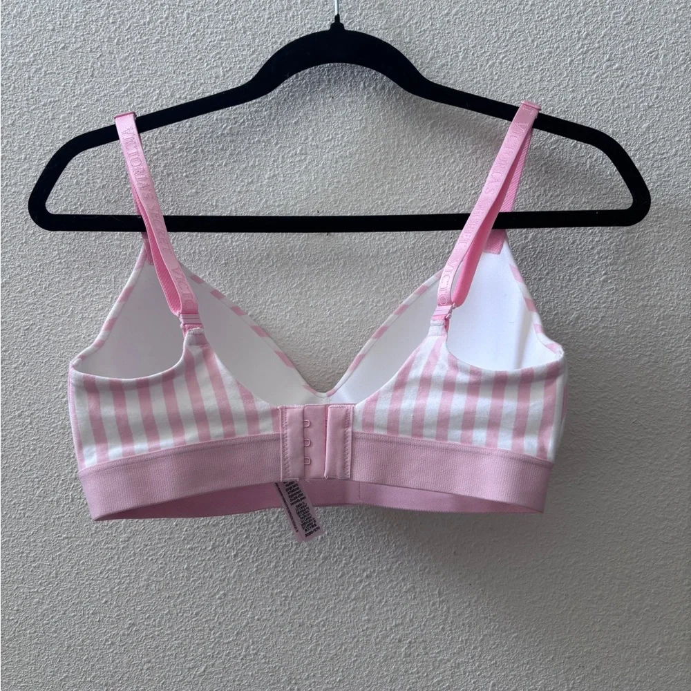 Victoria's Secret Pink and White Striped Bra - Picture 3 of 4